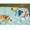 Portable Outdoor Widen Camping Mat Waterproof Oxford Cloth Foldable Lawn Moisture-proof Mat, Size: 145*80cm, Random Color and Style Delivery
