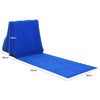 Outdoor Beach PVC Thick Flocked Beach Mat Inflatable Triangle Pad, Size:  150x38x46cm (Dark Blue)