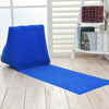 Outdoor Beach PVC Thick Flocked Beach Mat Inflatable Triangle Pad, Size:  150x38x46cm (Blue)