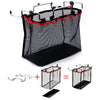 Outdoor Picnic Camping Foldable Mesh Basket Metal Bracket Cookware Holder Organizer Rack