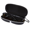 HDCRAFTER E-001 Sunglasses Zipper Style Solid Glasses Protection Case + Microfiber Cloth, Size: 16*7*4cm