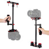 PULUZ 38.5-61cm Carbon Fibre Handheld Stabilizer for DSLR & DV Digital Video & Cameras, Load Range: 0.5-3kg(Red)