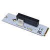 NGFF M.2 Key M to PCI-E 1X / 4X / 8X / 16X Graphics Card Mining Slot Adapter Riser Converter Card with LED