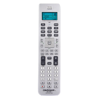 CHUNGHOP MR-L988E 10 in 1 Universal LCD Remote Control for TV VCR SAT CBL XBOX HOME THEATER DVD CD A/C AMP(Silver)