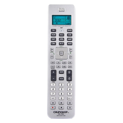 CHUNGHOP MR-L988E 10 in 1 Universal LCD Remote Control for TV VCR SAT CBL XBOX HOME THEATER DVD CD A/C AMP(Silver)