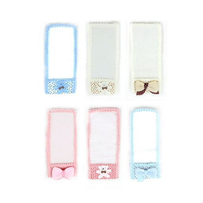 2 PCS Lace Fabric Bowknot Air Conditioning TV Remote Control Protective Cover Dust Jacket, M, Size: 21.5*8cm, Random Color Deliver
