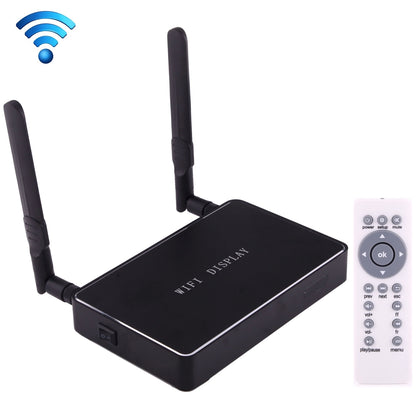 Wireless Dual Band 2.4GHz + 5GHz WiFi Display Multi-screen Interactive with Remote Controller & Antenna, Support Android & iOS Dev