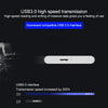 WEIRD 80GB 2.5 inch USB 3.0 High-speed Transmission Metal Shell Ultra-thin Light Solid State Mobile Hard Disk Drive (Black)