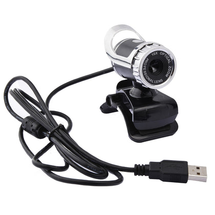 A859 12.0 Mega Pixels HD 360 Degree WebCam USB 2.0 PC Camera with Sound Absorption Microphone for Computer PC Laptop, Cable Length
