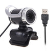 A859 12.0 Mega Pixels HD 360 Degree WebCam USB 2.0 PC Camera with Sound Absorption Microphone for Computer PC Laptop, Cable Length