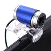 HXSJ A860 30fps 12 Megapixel 480P HD Webcam for Desktop / Laptop, with 10m Sound Absorbing Microphone, Length: 1.4m(Blue)