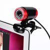 HXSJ A860 30fps 12 Megapixel 480P HD Webcam for Desktop / Laptop, with 10m Sound Absorbing Microphone, Length: 1.4m(Red + Black)
