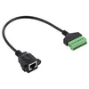 RJ45 Female Plug to 8 Pin Pluggable Terminals Solder-free USB Connector Solderless Connection Adapter Cable, Length: 30cm