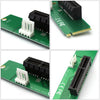 PCI-E 4X Female to NGFF M.2 M Key Male Adapter Converter Card with Power Cable
