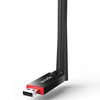 Tenda U6 Portable 300Mbps Wireless USB WiFi Adapter External Receiver Network Card with 6dBi External Antenna(Black)