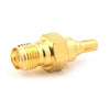 2 PCS SMA Female to CRC9 Male RF Coaxial Connector