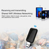 EDUP EP-AC1681 2 in 1 AC1200Mbps 2.4GHz & 5.8GHz Dual Band USB WiFi Adapter External Network Card with Bluetooth 4.1 Function
