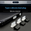 20 PCS Silicone Anti-Dust Plugs for USB-C / Type-C Port(Black)