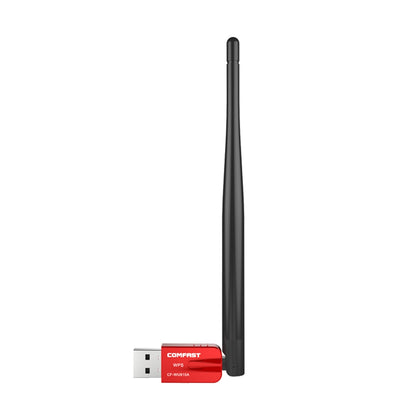 COMFAST CF-WU910A 600Mbps Wireless USB 2.0 Free Driver Dual Band WiFi Adapter External Network Card with 3dBi External Antenna