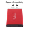 Richwell SATA R2-SATA-250GB 250GB 2.5 inch USB3.0 Super Speed Interface Mobile Hard Disk Drive(Red)