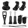 PULUZ 20 in 1 Accessories Combo Kits with EVA Case (Chest Strap + Head Strap + Suction Cup Mount + 3-Way Pivot Arm + J-Hook Buckles + Extendable Monopod + Tripod Adapter + Bobber Hand Grip + Storage Bag + Wrench) for GoPro HERO10 Black / HERO9 Black / HER