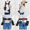 2 in 1 Multi-functional Bundle Waistband Strap + Double Shoulders Strap Kits with Hook for SLR / DSLR Cameras