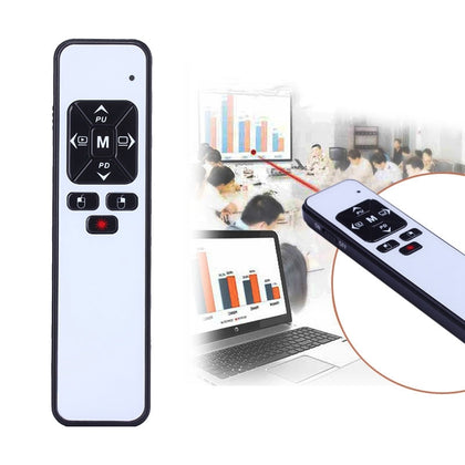 VIBOTON PP991 2.4GHz Multimedia Presentation Remote PowerPoint Clicker Handheld Controller Flip Pen with USB Receiver, Control Dis