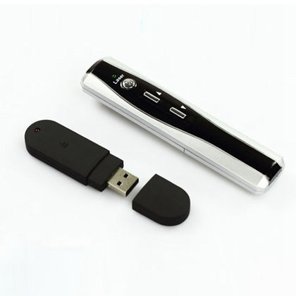 VIBOTON PP3000 2.4GHz Multimedia Presentation Remote PowerPoint Clicker Handheld Controller Flip Pen with USB Receiver, Control Di