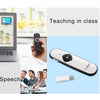 ASiNG A800 USB Charging 2.4GHz Wireless Presenter PowerPoint Clicker Representation Remote Control Pointer, Control Distance: 100m