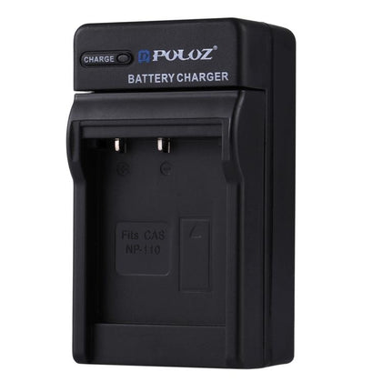 PULUZ EU Plug Battery Charger with Cable for Casio NP-110 Battery