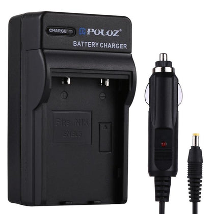 PULUZ Digital Camera Battery Car Charger for Nikon EN-EL5 Battery