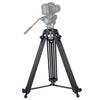 Professional Heavy Duty Video Camcorder Aluminum Alloy Tripod for DSLR / SLR Camera, Adjustable Height: 62-140cm