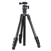 4-Section Folding Legs Metal  Tripod Mount with 360 Degree Ball Head for DSLR & Digital Camera, Adjustable Height: 42-130cm
