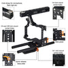 PULUZ Camera Cage Handle Stabilizer for Sony A7 & A7S & A7R, A7 II & A7R II & A7S II, A7R III & A7S III, A7R IV, A6000, A6500, A6300, Panasonic Lumix DMC-GH4(Orange)