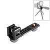 4-Head Cold Hot Shoe Mount Adapter Microphone Flash Light Aluminum Alloy Extension Bracket for DJI OSMO Mobile 2 / Zhiyun Smooth