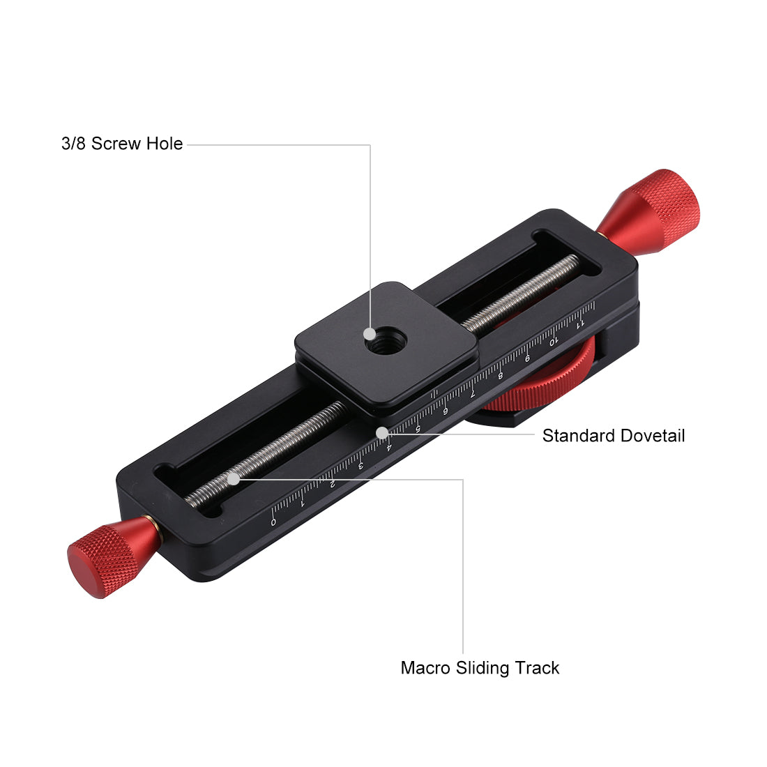Macro Focusing Rail Slider Close-up Shooting Tripod Head Quick Release Plate Holder