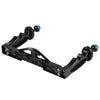 PULUZ Dual Handles Aluminium Alloy Tray Stabilizer for Underwater Camera Housings(Black)