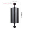 PULUZ 9.84 inch 25cm Length 80mm Diameter Dual Balls Carbon Fiber Floating Arm, Ball Diameter: 25mm, Buoyancy: 600g
