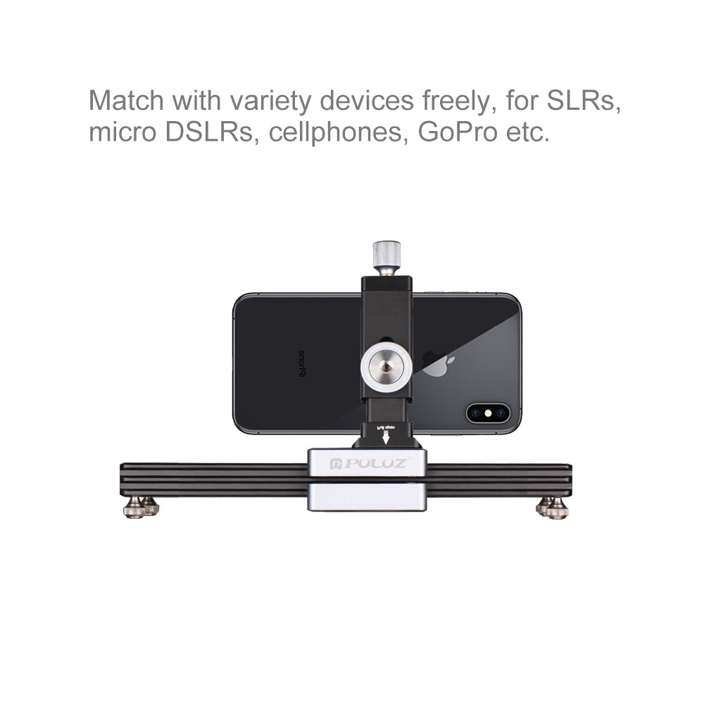 Close-Up Shooting Desktop Fluid Drag Track Slider Aluminum Alloy Camera Video Stabilizer Rail with 1/4 inch Screw