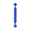 PULUZ  7 inch 17.7cm Length 20.8mm Diameter Dual Balls Carbon Fiber Floating Arm, Ball Diameter: 25mm(Blue)