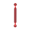 PULUZ  7 inch 17.7cm Length 20.8mm Diameter Dual Balls Carbon Fiber Floating Arm, Ball Diameter: 25mm(Red)
