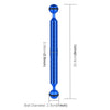 PULUZ  9 inch 22.8cm Length 20.8mm Diameter Dual Balls Carbon Fiber Floating Arm, Ball Diameter: 25mm(Blue)