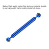 PULUZ  9 inch 22.8cm Length 20.8mm Diameter Dual Balls Carbon Fiber Floating Arm, Ball Diameter: 25mm(Blue)