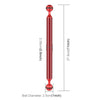 PULUZ 11 inch 27.9cm Length 20.8mm Diameter Dual Balls Carbon Fiber Floating Arm, Ball Diameter: 25mm(Red)