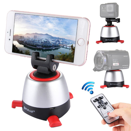 Electronic 360 Degree Rotation Panoramic Head with Remote Controller for Smartphones, GoPro, DSLR Cameras(Red)