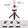 PULUZ Electronic 360 Degree Rotation Panoramic Head + Tripod Mount + GoPro Clamp + Phone Clamp with Remote Controller for Smartphones, GoPro, DSLR Cameras(Red)