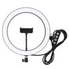 11.8 inch 30cm USB 3 Modes Dimmable LED Ring Vlogging Selfie Photography Video Lights with Cold Shoe Tripod Ball Head & Phone Cla