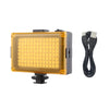 Pocket 104 LED 1800LM Professional Vlogging Photography Video & Photo Studio Light with White and Orange Magnet Filters Light Pan