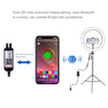 12 inch RGB Dimmable LED Ring Vlogging Selfie Photography Video Lights with Cold Shoe Tripod Ball Head & Phone Clamp(EU Plug)