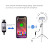 12 inch RGB Dimmable LED Ring Vlogging Selfie Photography Video Lights with Cold Shoe Tripod Ball Head & Phone Clamp(UK Plug)
